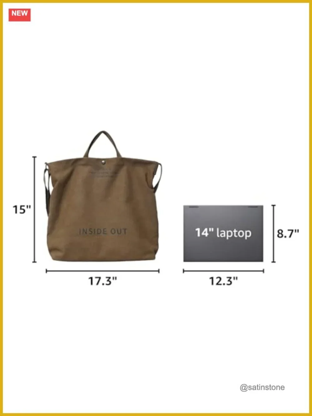 Women Canvas Tote Handbag Crossbody Satchel Shoulder Work Bag
